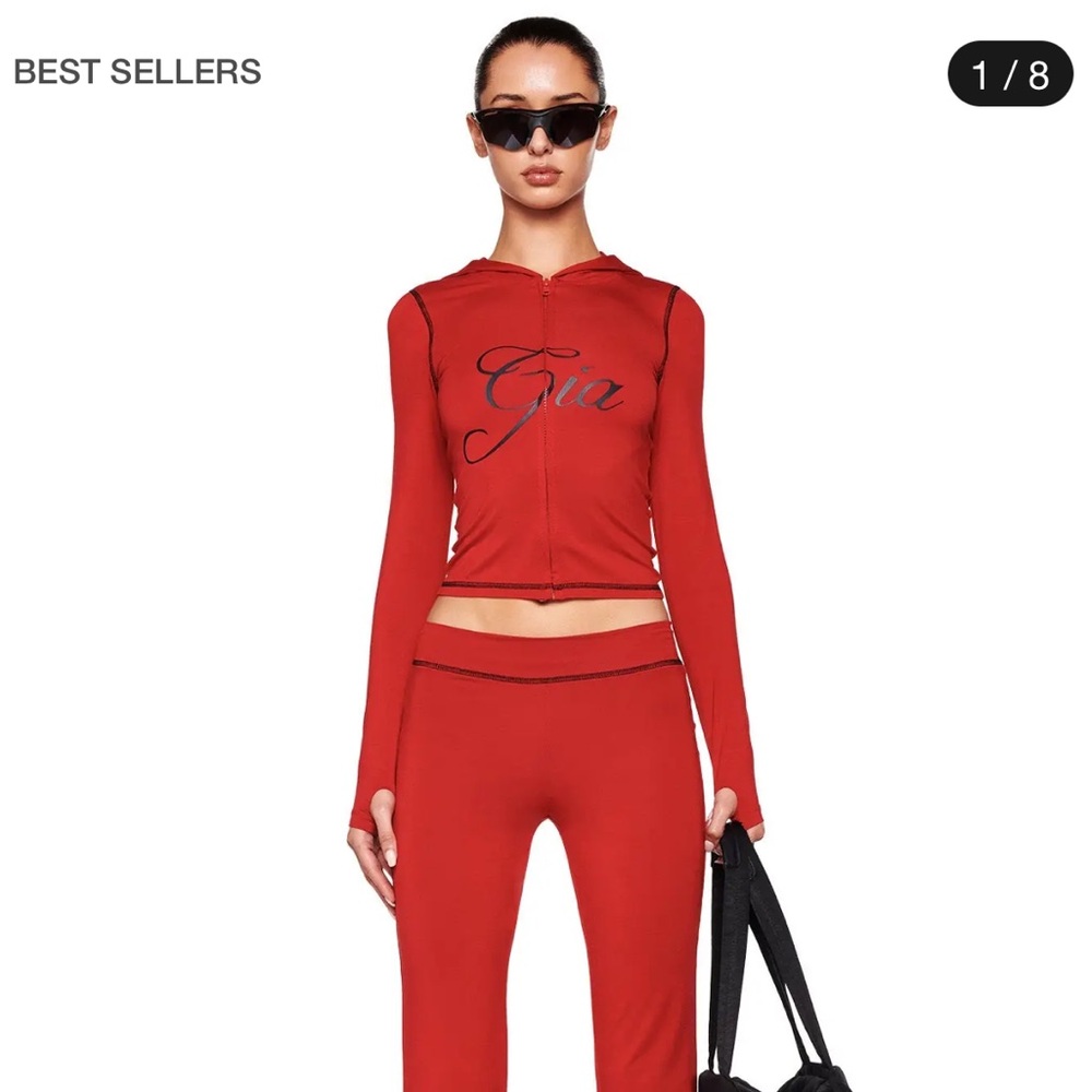 I.AM.GIA Red Hooded Sweater